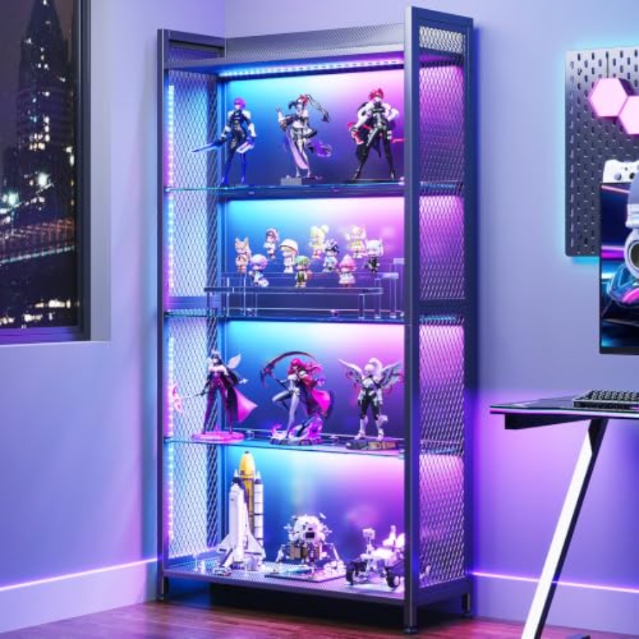 Glass Cabinet Display - 유리 선반이 있는 디스플레이 케이스, RGB