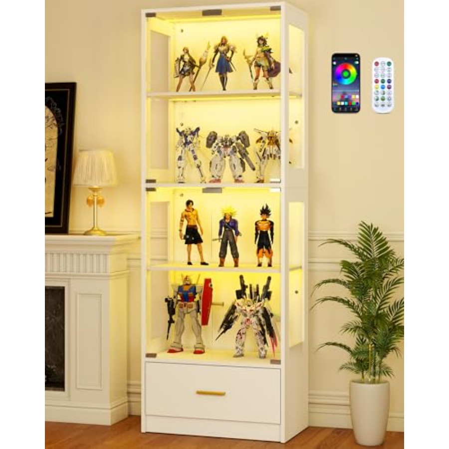 Glass Cabinet Display - 문이 있는 유리 진열장 - 수집품용