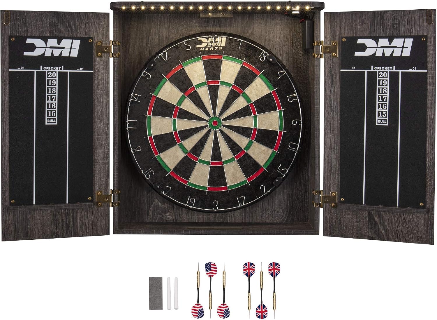 파리 브리슬 다트보드 캐비닛 세트 - LED 조명 또는 - Electronic Dartboard Cabinet 리뷰 및 가격