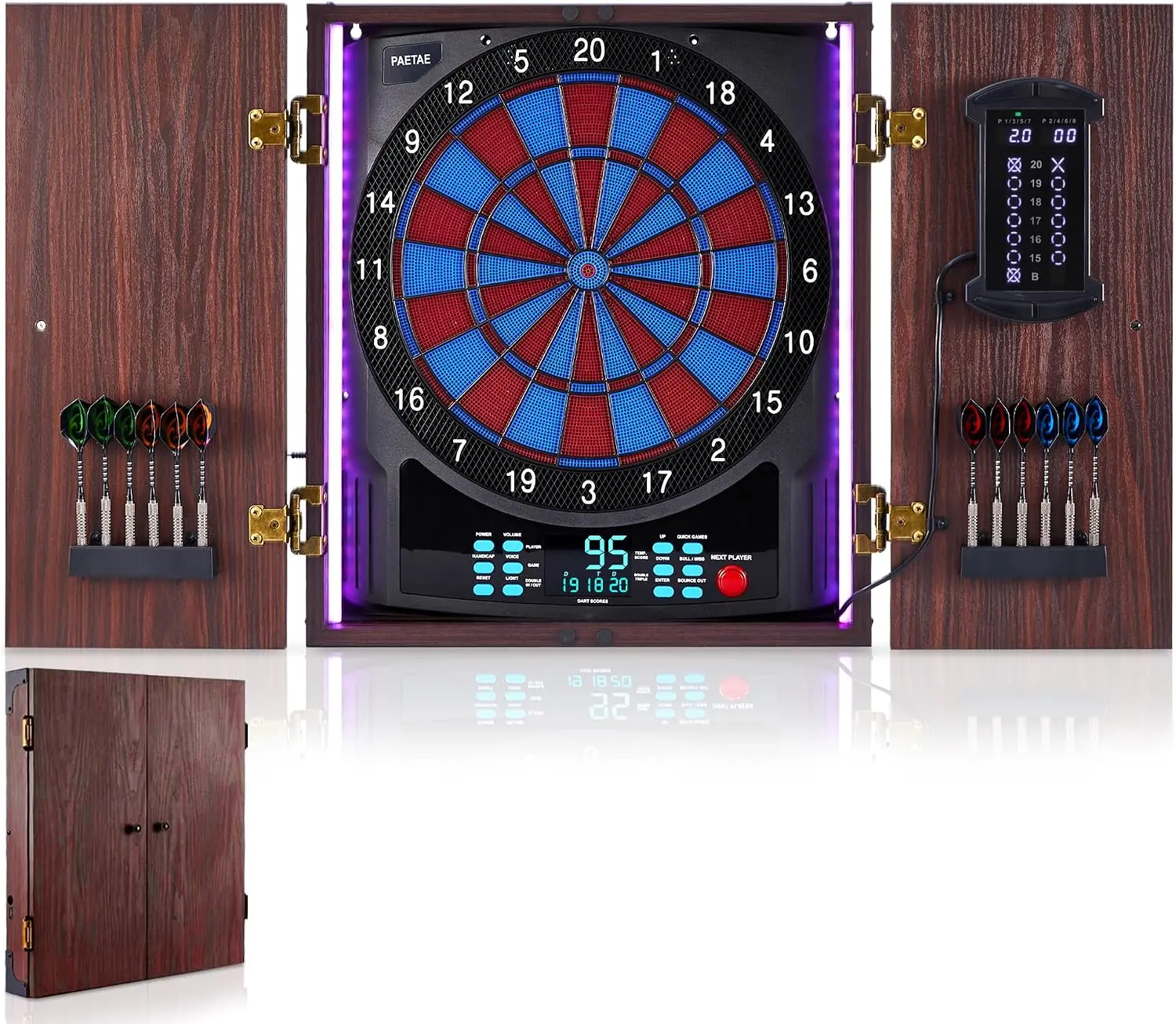 전자 다트보드 캐비닛, 소프트 팁 다트보드, 대형 크리 - Electronic Dartboard Cabinet 리뷰 및 가격