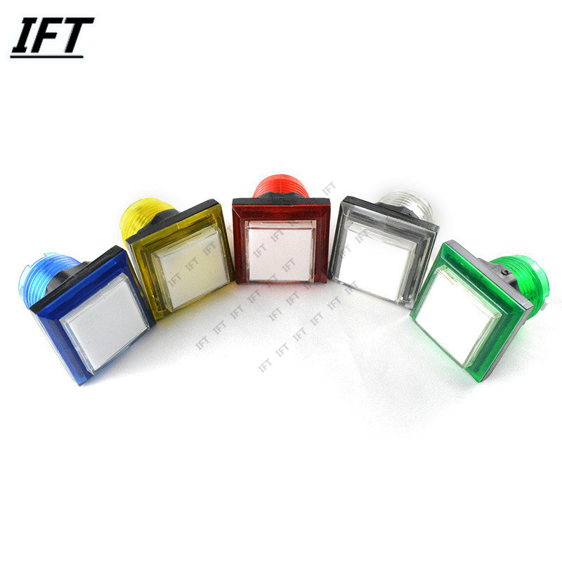 33x33mm 스퀘어 푸시 버튼 아케이드 5 색 LED - Arcade Game Vending Machine 리뷰 및 가격