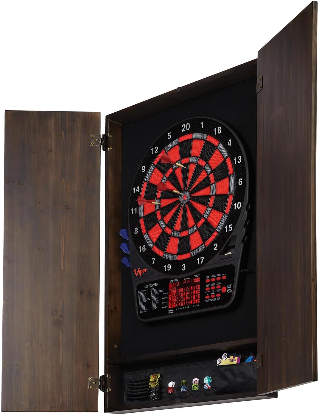 바이퍼 메트로폴리탄 원목 캐비닛 & 전자 다트보드 플레 - Electronic Dartboard Cabinet 리뷰 및 가격