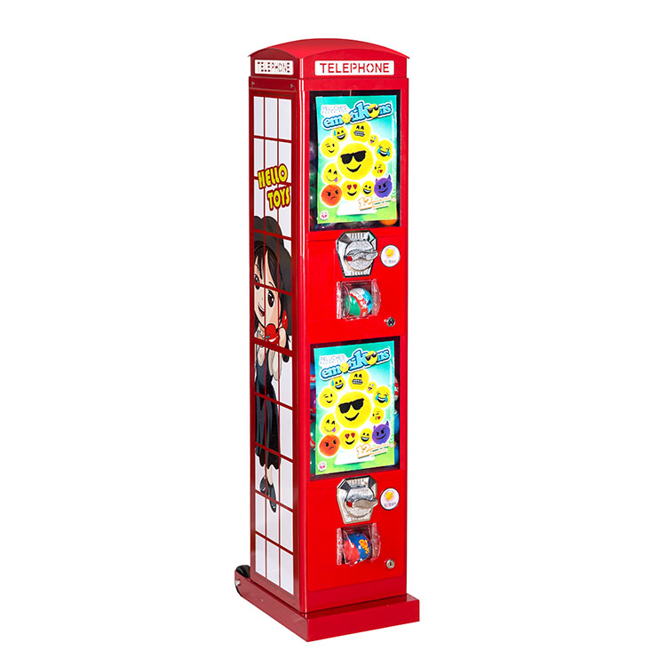 레드폰부스 디자인 금속 아크릴 캡슐 장난감 자판기 내구 - Popcorn Vending Machine 리뷰 및 가격