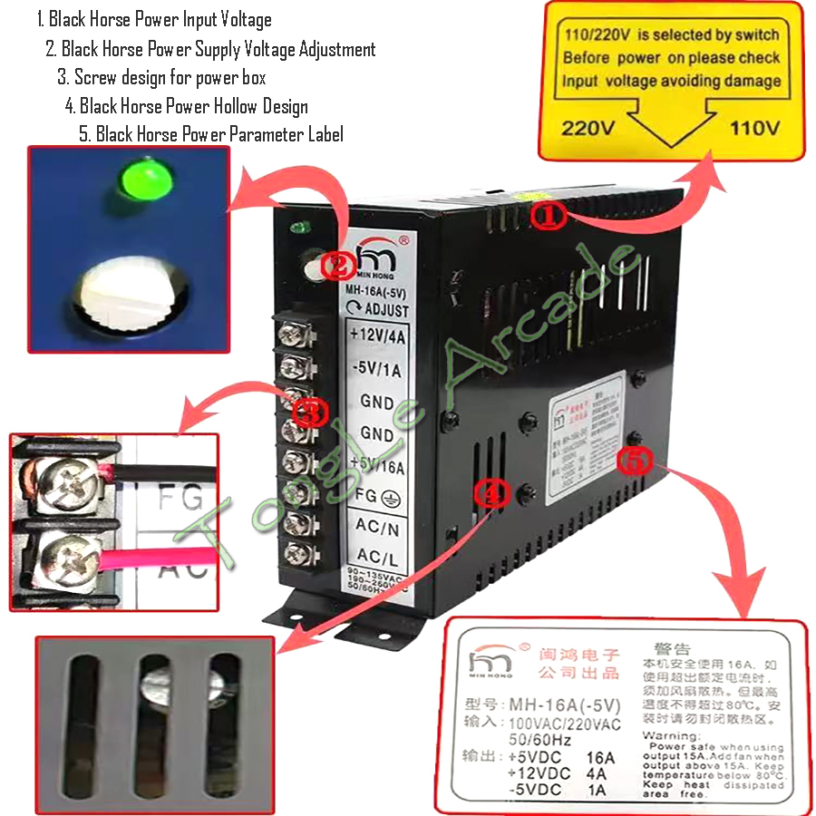 아케이드 Jamma 부품 MH-16A(-5V) 5V 1 - Coin Acceptor Selector 리뷰 및 가격