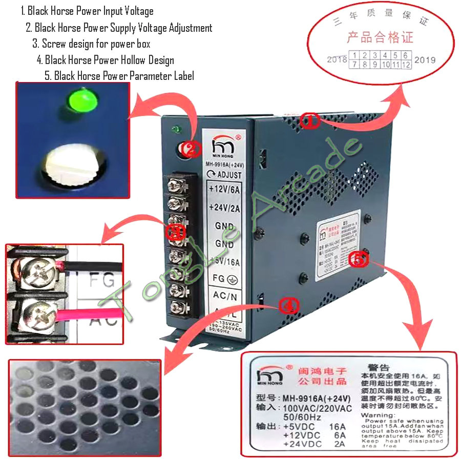 아케이드 Jamma 부품 MH-16A(-5V) 5V 1 - Coin Acceptor Selector 리뷰 및 가격